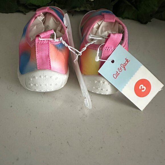 Cat & Jack Kids Size 3 Tie-Dye Slip-On Shoes Textile Upper Lightweight & Comfort - Picture 8 of 8